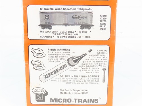 N Kadee Micro-Trains 47212 SFRD Santa Fe 40' Wood Sheathed Reefer 6 pack Sealed - Picture 16 of 17