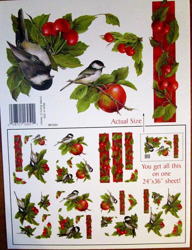 Impresiones decoupage pintadas a mano de ANITA'S S. C. Nelson patio trasero garbanzos Foto 2 de 4