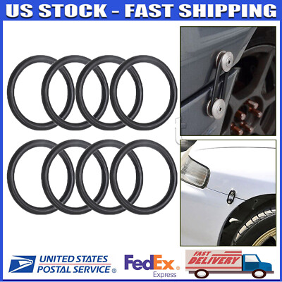 16 pcs Bumper Fender Quick Release Fasteners Replacement Rubber Bands O-Rings