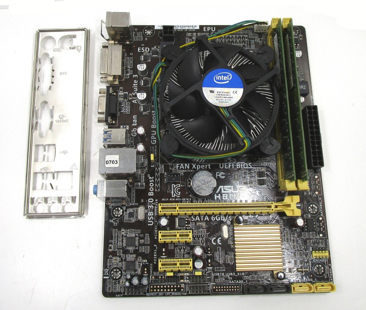 ASUS H81M-K Motherboard With Intel Core i3-4360 GHz CPU GB RAM