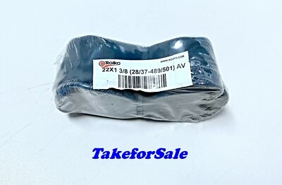 ROLKO Schlauch 22 x 1 3/8 für Rollstuhlreifen mit Autoventil gerade Straight TFS905