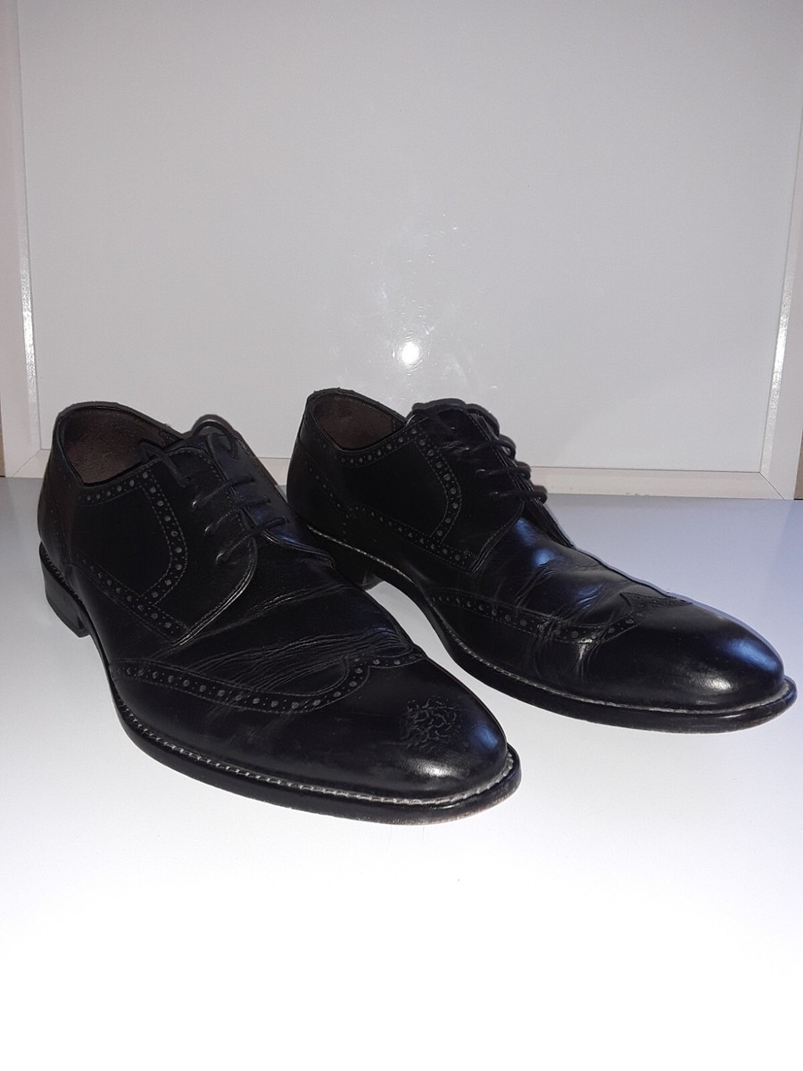 Mezlan 1968 Mens Black Leather Wingtip Size 9.5 (READ) | eBay display picture 2