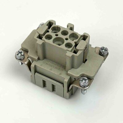 Harting Han 6 ES-F Steckverbinder Buchseneinsatz 6pol. (VE 2Stk.), unused