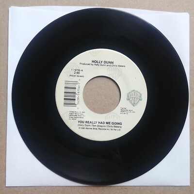 HOLLY DUNN You Really Had Me Going 45 7'' COUNTRY Vinyl Record Records 1990