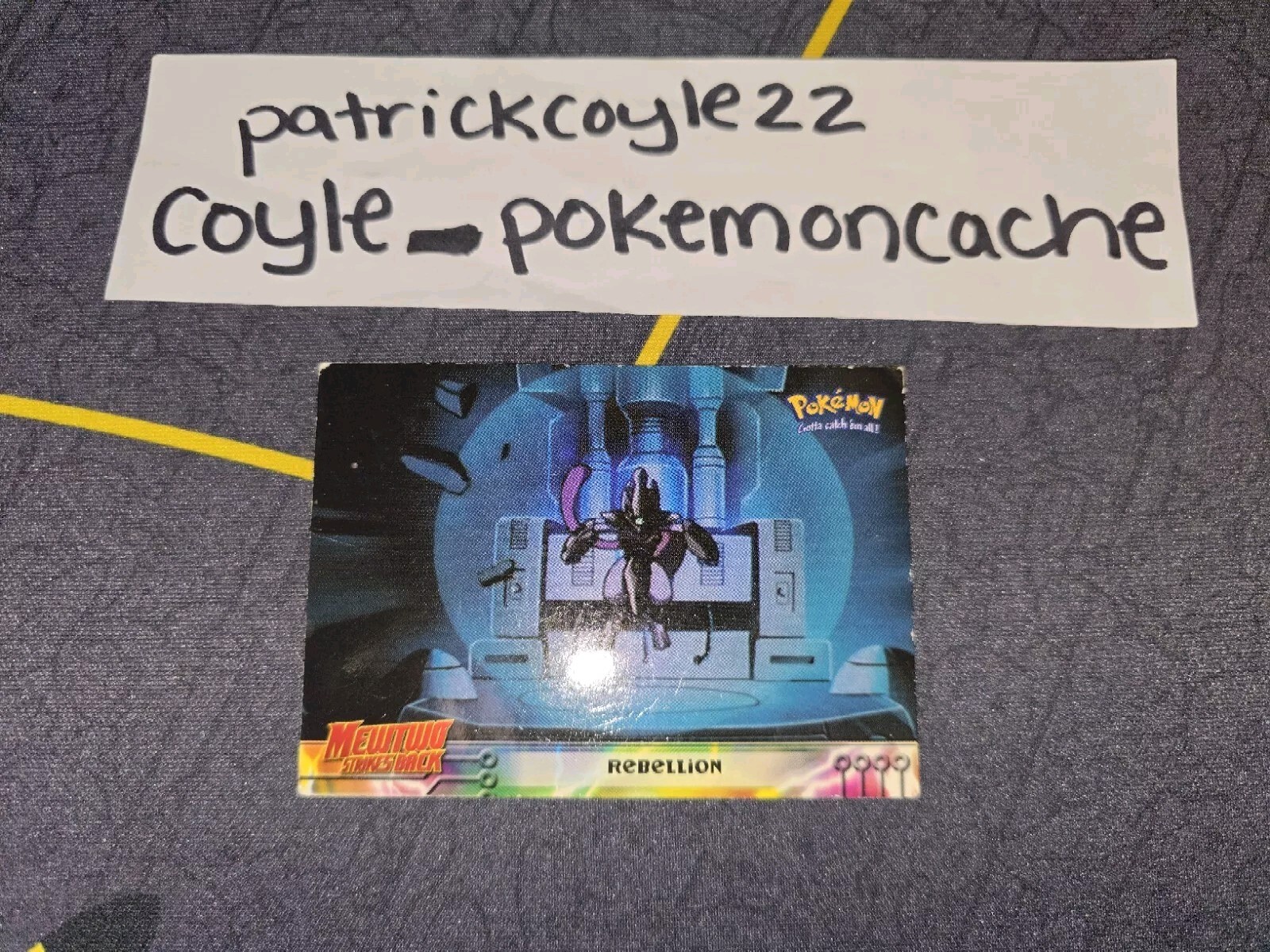 Rebellion #8 Pokemon Topps The First Movie Card (Blue Label) Heavily Played