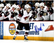 LAURENT DAUPHIN ARIZONA COYOTES 8X10 AUTOGRAPHED SIGNED PHOTO COA