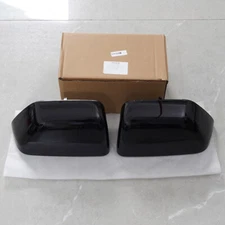 For 2017-2023 Ford F150 F250 F350 Super Duty Top Half Black Tow Mirror Covers