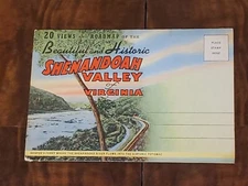 Linen Postcard Album / Shenandoah Valley, VA -20 Views + Map / Marken & Bielfeld