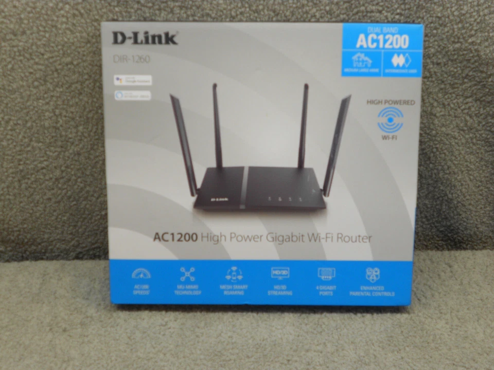 D-Link AC1200 High PowerWiFi Gigabit Router - Image 3 of 3