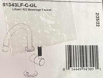 Brizo Litze 61343LF-C-GL Luxe Gold Beverage/Filtered/Reverse Osmosis Faucet
