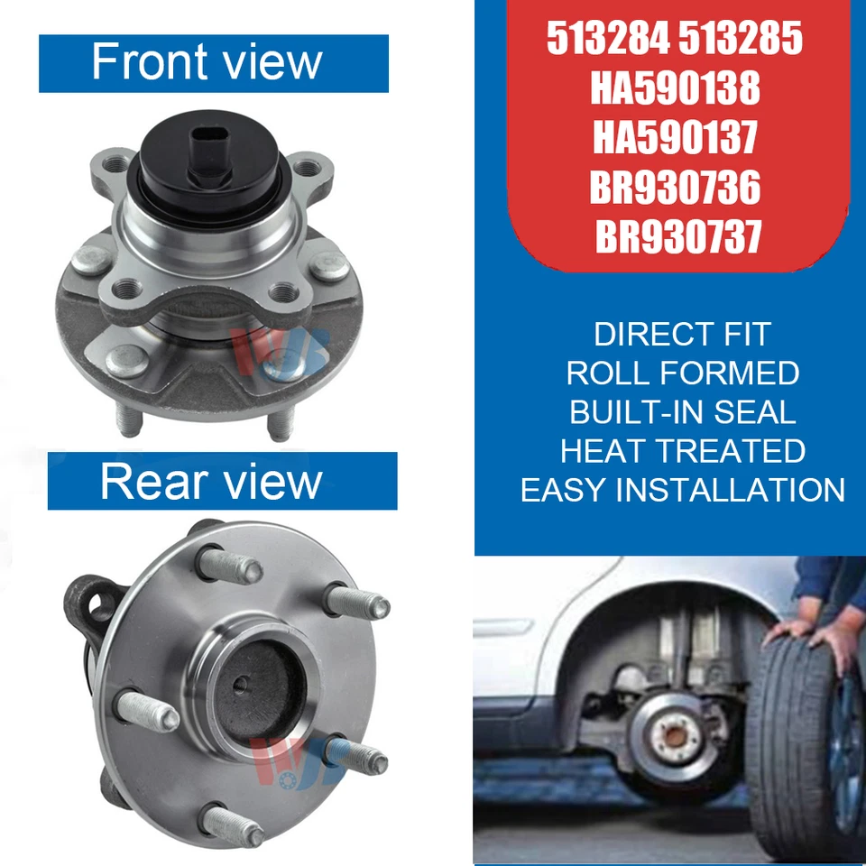 2PCS Front Wheel Hub Bearing Left Right for Lexus GS350 GS430 GS460 IS250 IS350 - Imagem 2 de 4