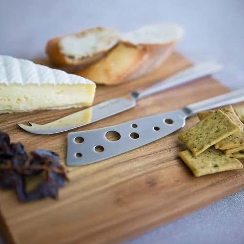 LAGUIOLE by Louis Thiery 2pc Belle Matte Stainless Steel Cheese Knife 2pc set - Picture 4 of 4