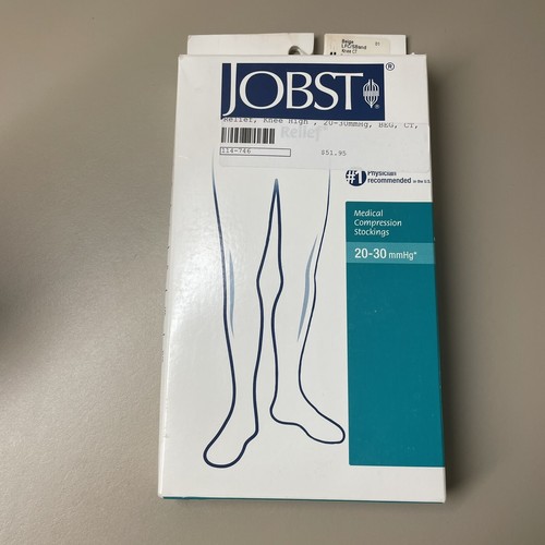 JOBST Relief Kniehohe Kompressionsstrümpfe 20-30mmHg Beige Große Volle Wade