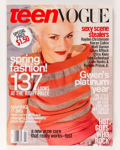 Gwen Stefani Bradley Cooper Jake Gyllenhaal Marissa Jaret Winokur TEEN VOGUE # 1