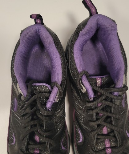 Skechers Work Composite Toe Slip Resistant Black And Purple Women’s Size 6.5 VGC - Picture 10 of 11