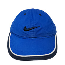 Nike Boy's Strapback Hat Blue Size Toddler Embroidered Swoosh Logo 100 Cotton