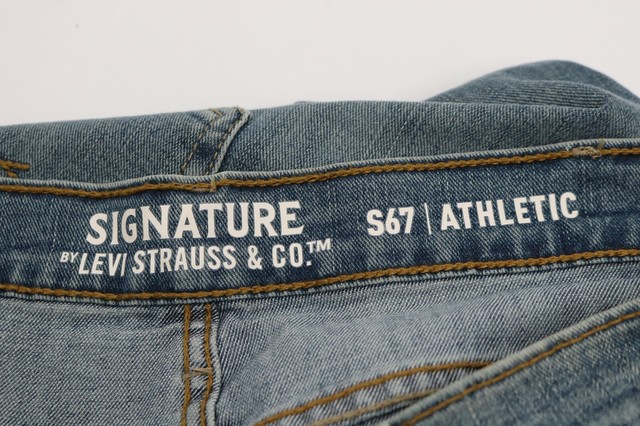 Levi's Signature Mens S67 Athletic Blue Denim Jeans Size 38 x 34 | eBay