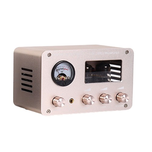Preamplificador de tubo de válvula HiFi 4 vías conmutador de audio caja divisor amplificador de auriculares - Imagen 8 de 9