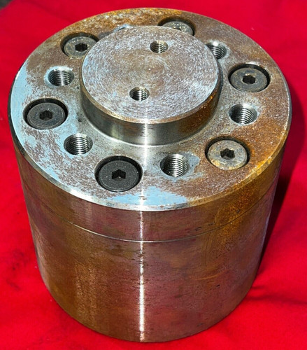STEEL COUPLING ATTACHMENT 2-3/8" ID 2" HUB OD 1/4"-20 THREAD 4-1/8" OD