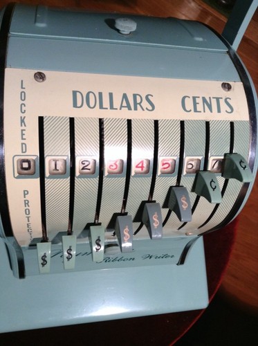 Vintage Paymaster Corp. Ribbon Writer Check Writer Series 8000 Works - Picture 12 of 12