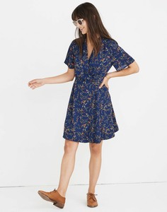 madewell navy blue dress
