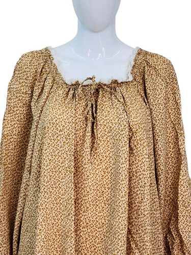 Doen Femmes Imprimé Floral Crochet Dentelle Brodée Grande Robe Courte TAILLE S - Photo 3 sur 13