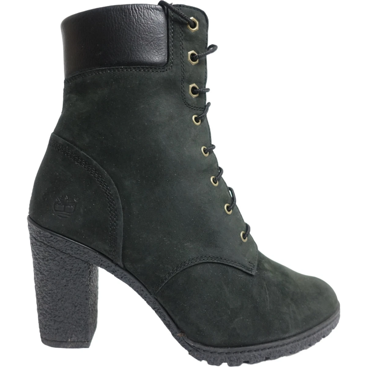 Timberland lace up sales heel boots