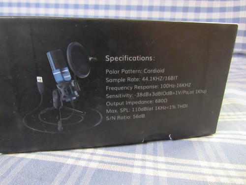 Toner TC-777 USB Condenser Microphone. (New Distressed Box) FAST FREE SHIPPING. - Picture 10 of 11