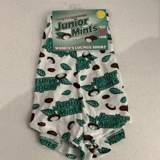 Junior Mints Candy 1 Pair Soft Touch Lounge Sleep Shorts Women’s Size M 28-29 