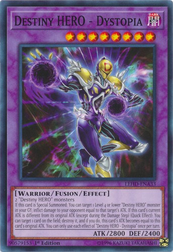 Destiny HERO - Dystopia LEHD-ENA33 Legendary Hero Decks Yu-Gi-Oh LP | eBay