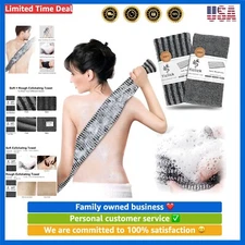 40-Inch Exfoliating Washcloth Set - Soft & Rough Textures for Perfect Skin Care