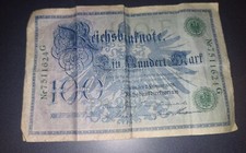 Reichsbanknote 100 Mark ;  1908 gr&uuml;ne Siegel