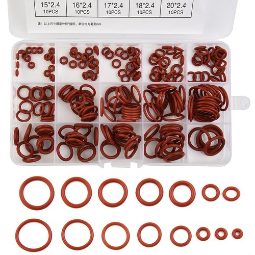 50 O-ring In Gomma Silicone 18x16x1 Mm - Guarnizioni Metriche Rosse, Per Tenuta Idraulica E Industriale