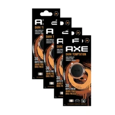 AXE Air Freshener Mini Vent Clip, Odor Eliminator Scent, Dark Temptation, 4 Pack