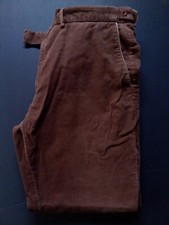 Vintage Early 2000's Polo Ralph Lauren Leather Trim Pockets Corduroy Slim Pants