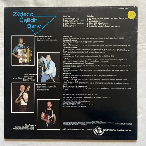 ZYDECO CEILIDH BAND: zydeco ceilidh band Fellside Recordings 12" LP 33 RPM - Imagen 3 de 6