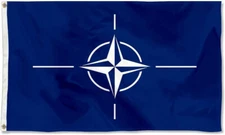 3x5 NATO Nato Flag 3'x5' House Banner Brass Grommets Super Polyester Premium