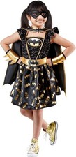 Rubie's Girl's DC Comics Batgirl Costume Dress Cape and Eye Mask Childs Sz 7-8