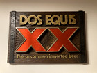 Vintage Dos Equis XX Beer Sign, plastic  "The Uncommon Imported Beer" 1970's — photo 2