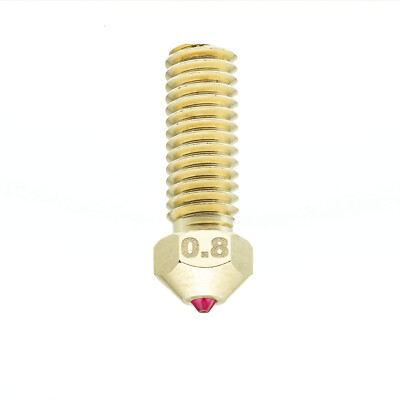Volcano Ruby Nozzle 0.8mm High Flow Sidewinder 1.75mm Hardened PETG ABS ...