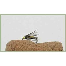 Wet Trout Flies, 12 x Yellow & Dove Northern Spiders Choice of Size, Fly Fishing