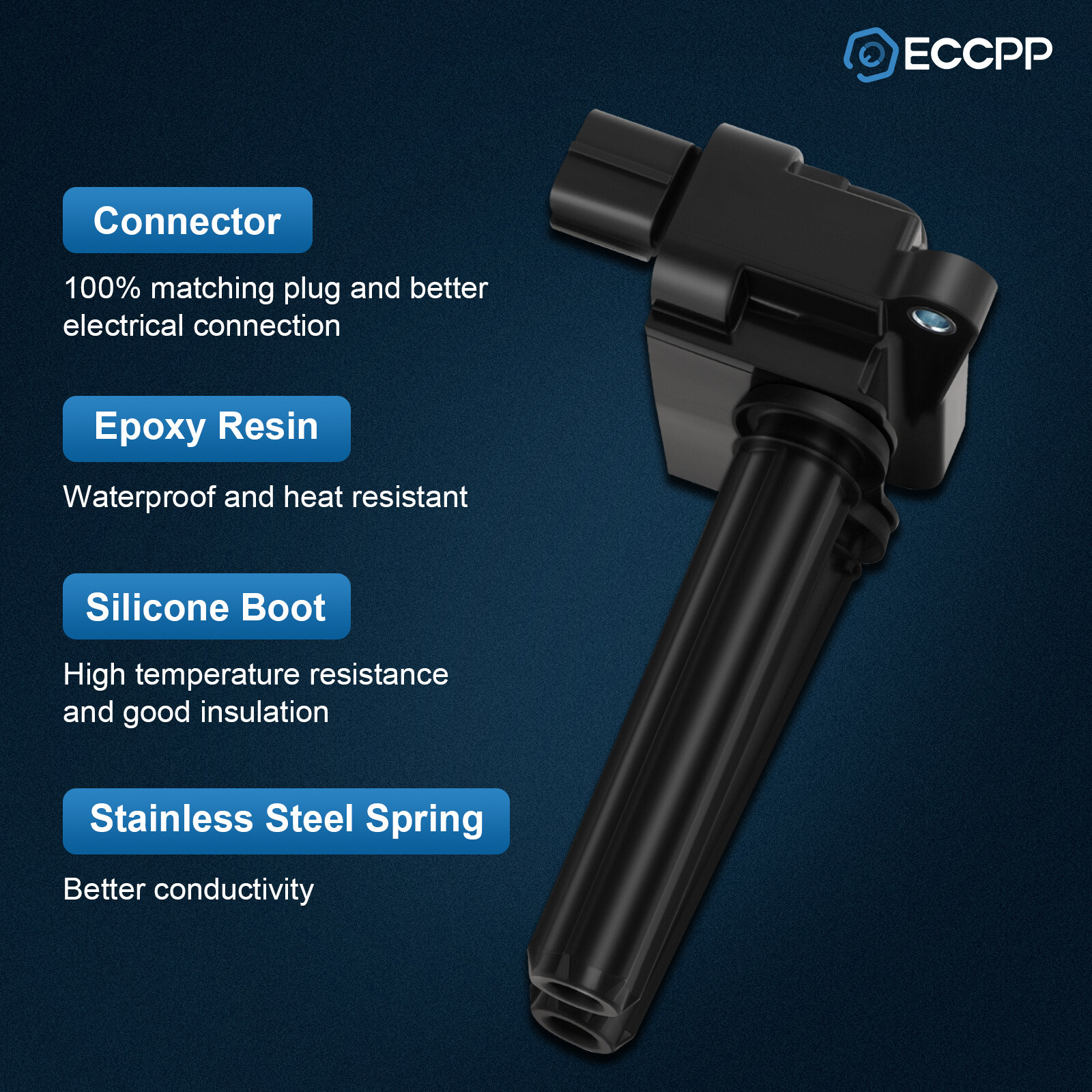 ECCPP 8 Ignition Coils For 11-22 Dodge Durango 06-22 Jeep Grand Cherokee 5.7L