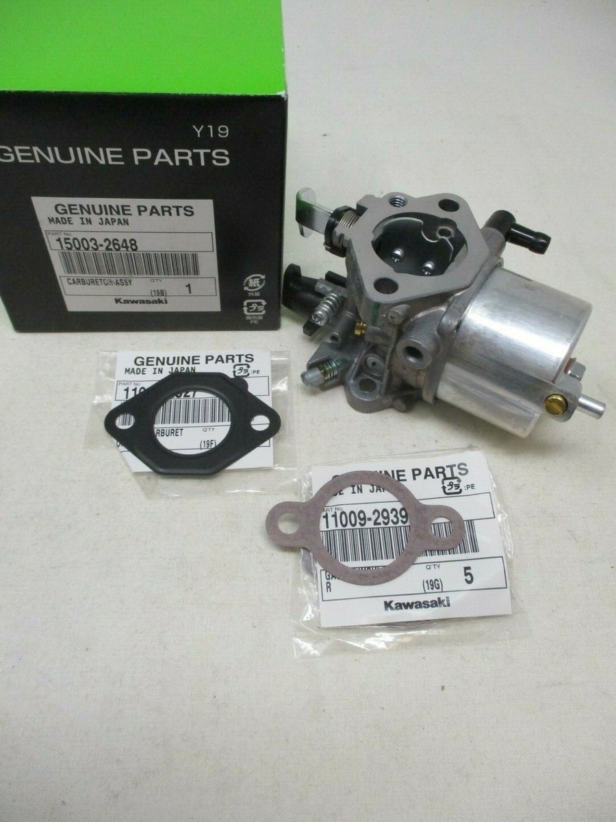Genuine Kawasaki Carburetor 15003-2648 Gasket 11009-2827 1009-2939