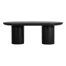 Moe's Home Collection Rocca Dining Table Black Stone Dining Tables