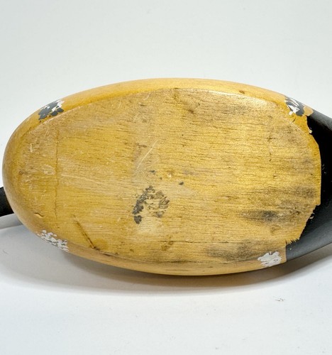 Pato de madera tallado ojos de vidrio pintado 9,5 pulgadas estatuilla exhibición señuelo decorativo - Imagen 12 de 14