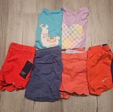 girl clothes lot 2 pair of jeans medium , 2 tops 10.12, 4 shorts some 6.7 8