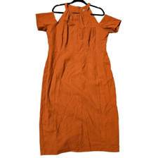 ASOS Short Sleeve Cold Shoulder Pencil Sheath Dress - Size 14