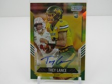 TREY LANCE 2021 SCORE ROOKIE RC AUTOGRAPH AUTO GOLD ZONE #46/50- 49ERS!!