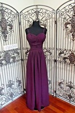 SR197 WTOO 703 SZ 12 $235 AUBERGINE COCKTAIL PARTY BRIDESMAID DRESS GOWN