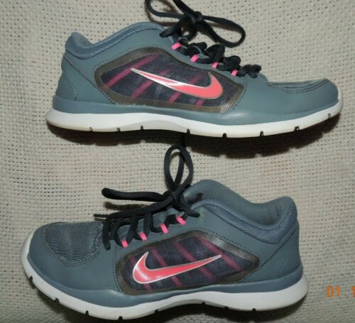 NIKE Flex Trainer 4 Women’s Grey/ Pink Sneakers Shoes 643083-404 Sz 8.5 VGUC! - 第 1/10 張圖片